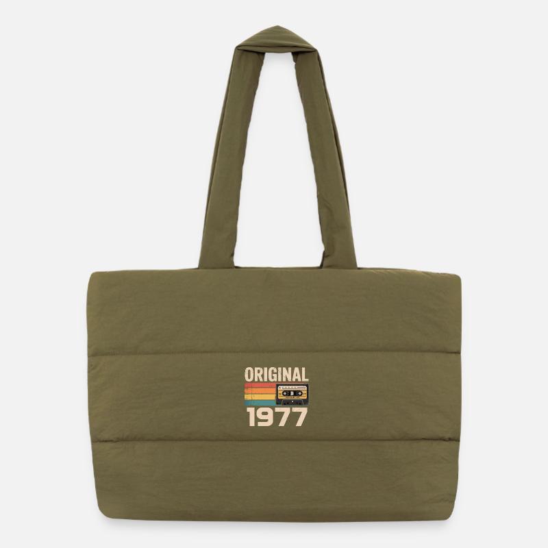 Originales Retro-Jubiläum 1977 Puffer-Einkaufstasche