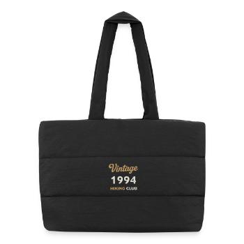 Vintage 1994 – Sailing Club Retro Geburtsjahr - Puffer-Einkaufstasche - Schwarz - Vorne