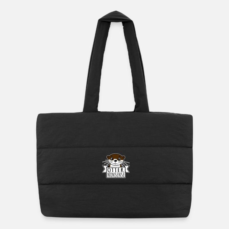 Otter Nonsense Lustig Wortspiel Otter Liebe Spruch Puffer-Einkaufstasche