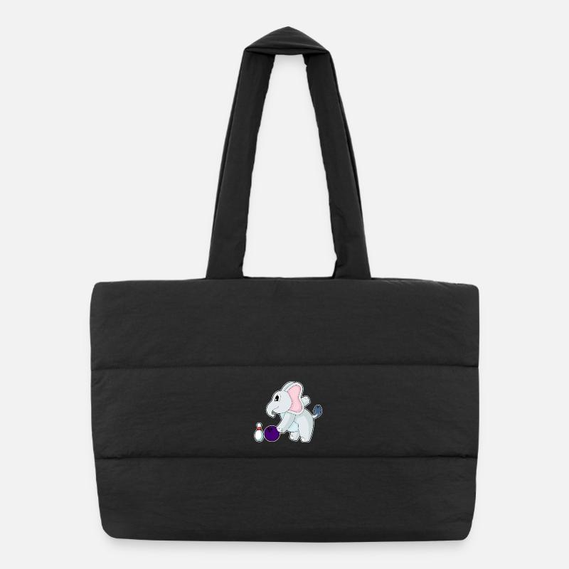 Elefant Bowling Bowlingkugel Pin Puffer-Einkaufstasche