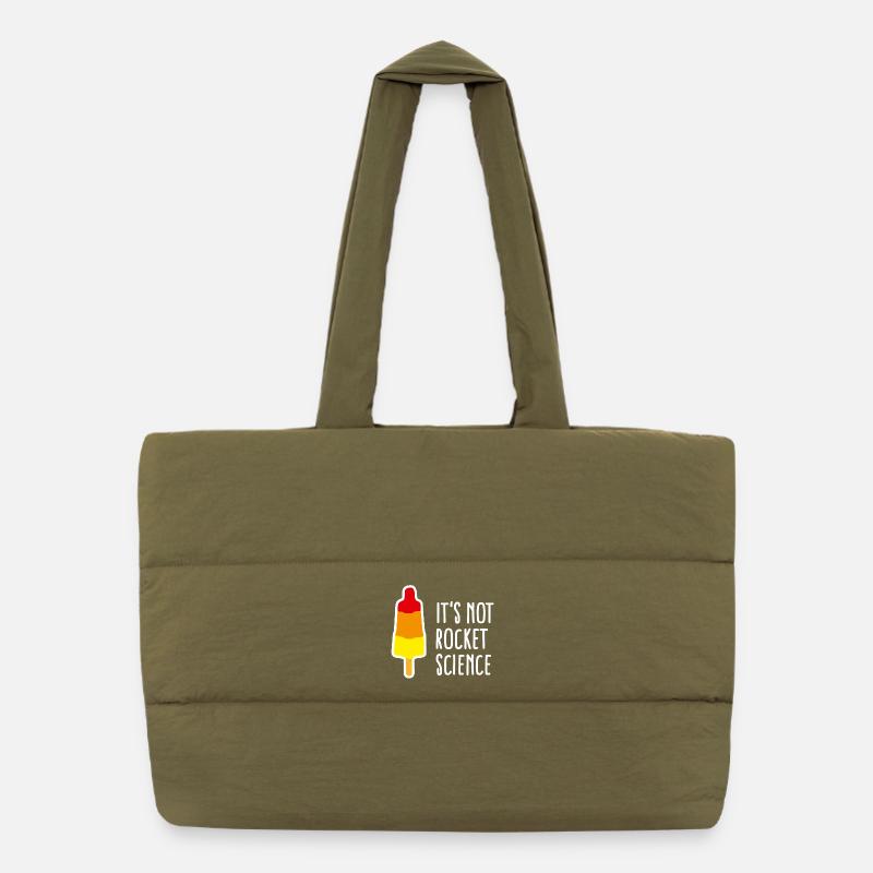 It's not rocket science teacher popsicle nerd geek Puffer Shopping Bag