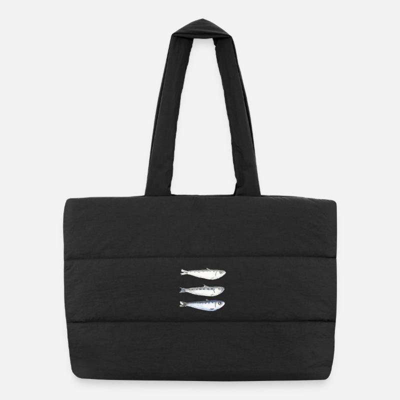 sardine - Sac shopping matelassé - noir