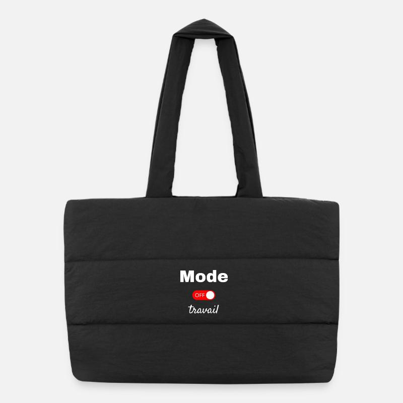 Mode travail off Sac shopping matelassé