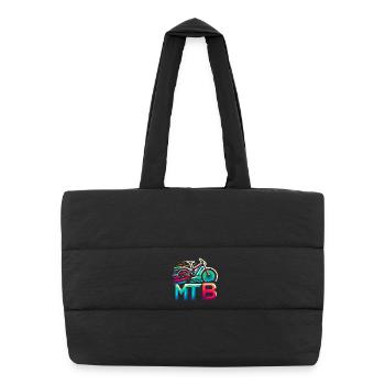 Vibrant MTB Bike Splash - Puffer Shopping Bag - black - Front