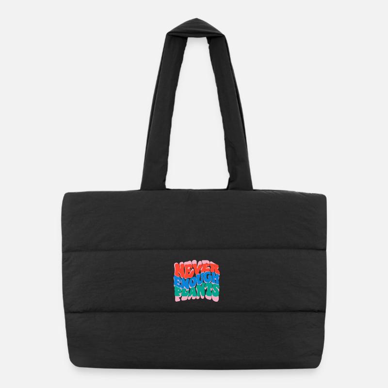 Jamais assez de plantes Sac shopping matelassé