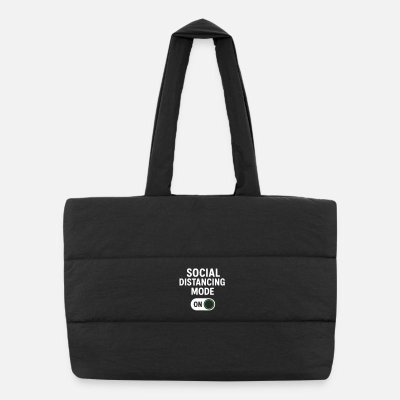 Mode de distanciation sociale activé Sac shopping matelassé