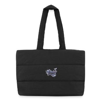 Mermaid Squad Mermaid Ocean Gift Funny - Puffer Shopping Bag - black - Front