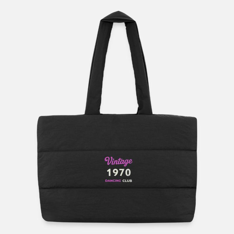 Vintage 1970 – Dancing Club Retro Birth Year Puffer Shopping Bag