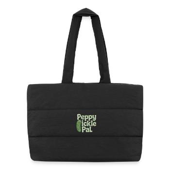 Cucumber - Puffer Shopping Bag - black - Front