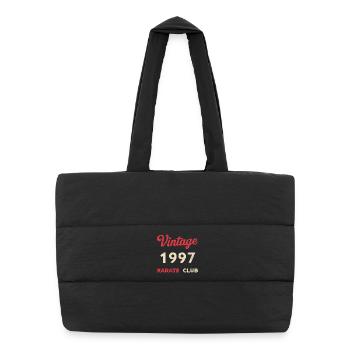 Millésime 1997 – Année de naissance rétro du Karate Club - Sac shopping matelassé - noir - Devant