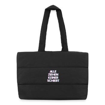 Hardtekk Tekk - Sac shopping matelassé - noir - Devant
