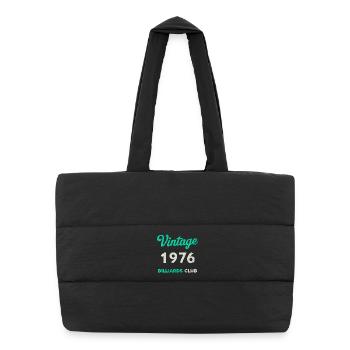 Vintage 1976 – Billiards Club Retro Birth Year - Puffer Shopping Bag - black - Front