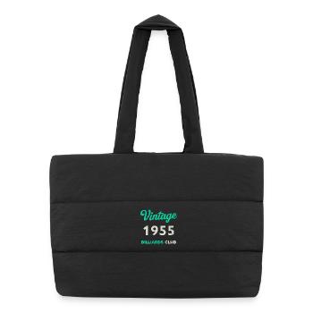 Vintage 1955 – Billiards Club Retro Birth Year - Puffer Shopping Bag - black - Front