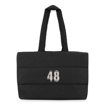 Numéro de course 48 – Passion du sport automobile - Sac shopping matelassé - noir - Devant