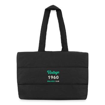Vintage 1960 – Billiards Club Retro Birth Year - Puffer Shopping Bag - black - Front