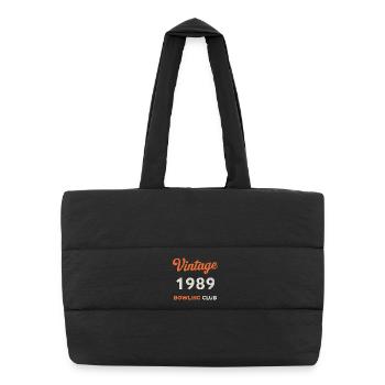 Vintage 1989 – Bowling Club Retro Birth Year - Puffer Shopping Bag - black - Front