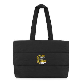 Archery - Puffer Shopping Bag - black - Front