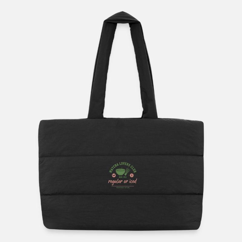 Matcha Lovers Club Regular ou Iced Daily Ritual Sac shopping matelassé