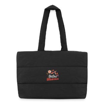 Sweets Sweet Tooth Cute Girl - Puffer Shopping Bag - black - Front