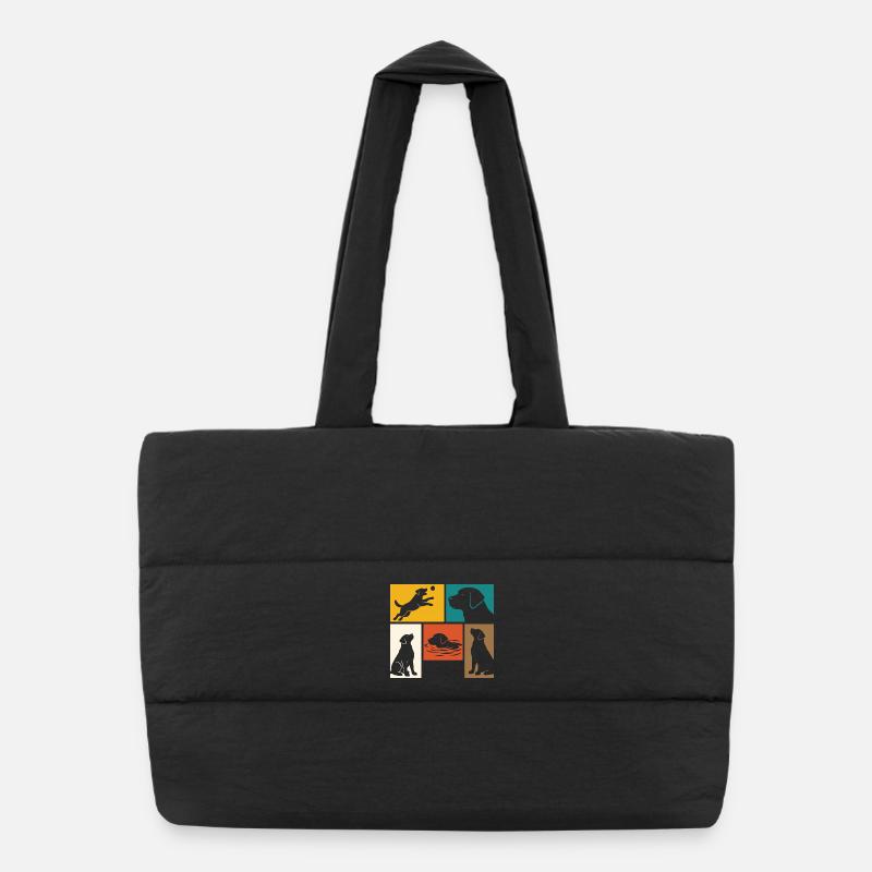Labrador Retriever Père Amoureux du chien Sac shopping matelassé