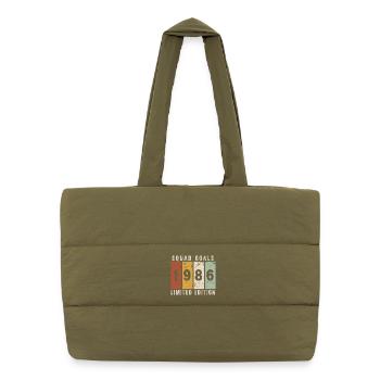 Anniversary 1986 - 40 years - Puffer Shopping Bag - safari green - Front
