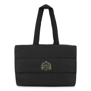 honeybee - Puffer Shopping Bag - black - Front