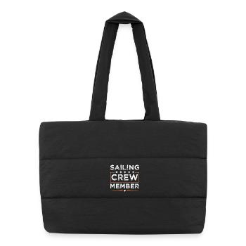 Équipage de navigation - Sac shopping matelassé - noir - Devant