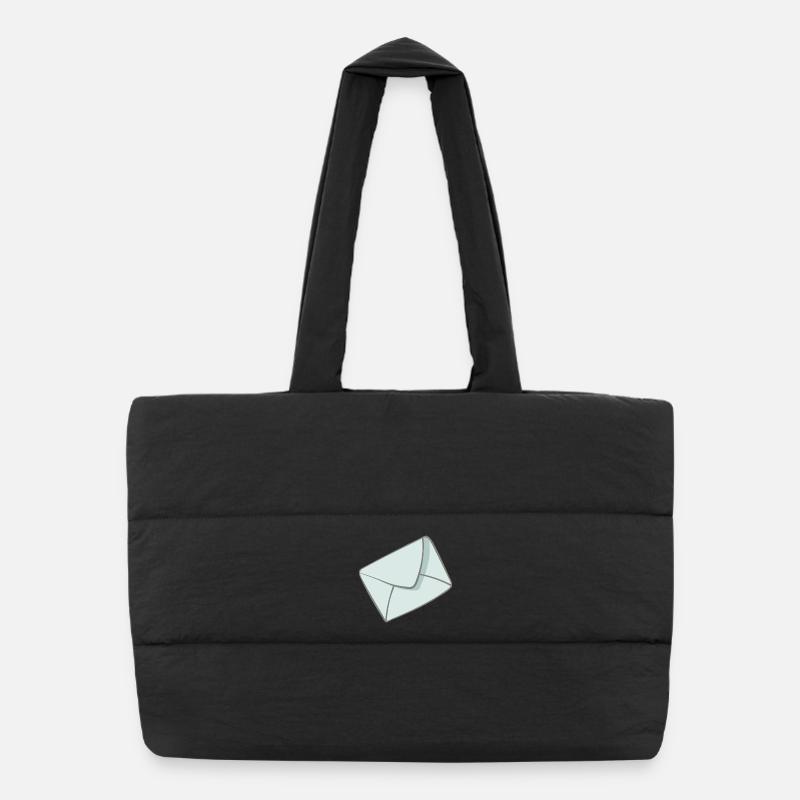 letter Puffer Shopping Bag