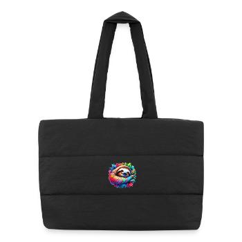 Sloth - Puffer Shopping Bag - black - Front