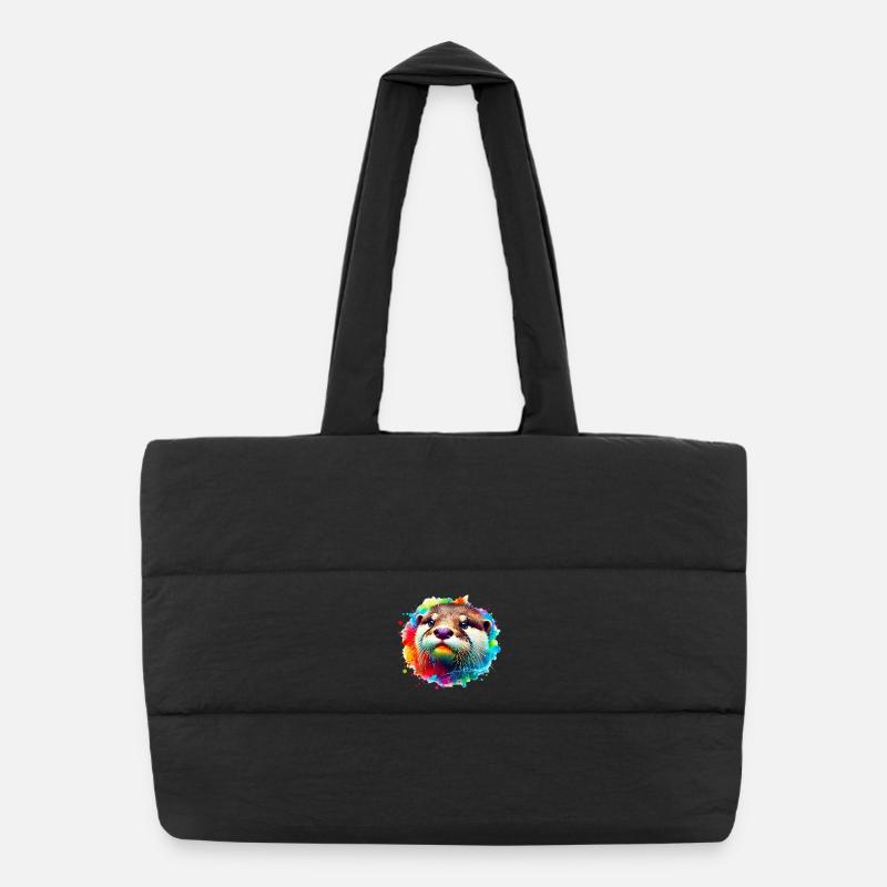 Otter Puffer Shopping Bag