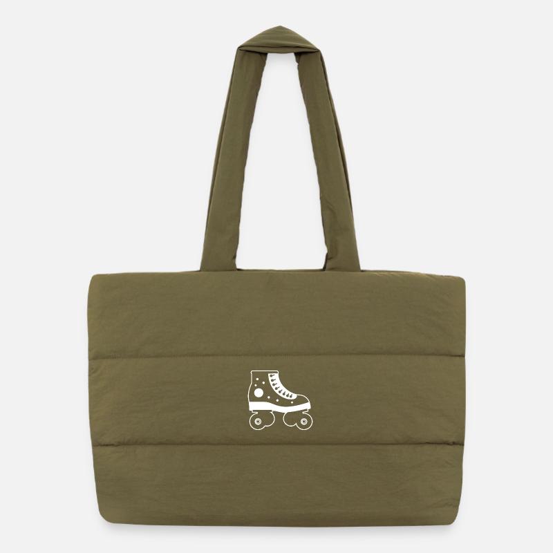 patins à roulettes style dessin animé Sac shopping matelassé