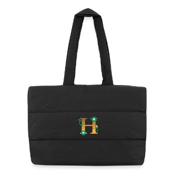 H - Puffer Shopping Bag - black - Front