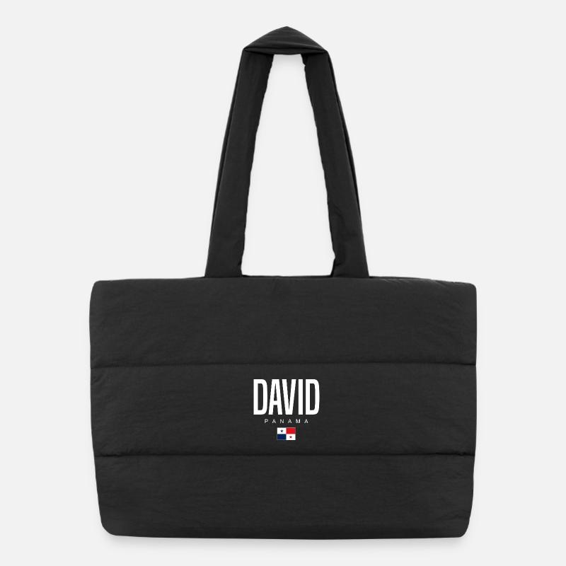 David Panama Panamanian Puffer Shopping Bag