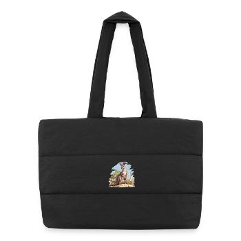 Wallabies Wallaby - Puffer Shopping Bag - black - Front
