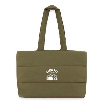 Ich kann nicht, ich habe Tanz - Puffer-Einkaufstasche - safari Green - Vorne