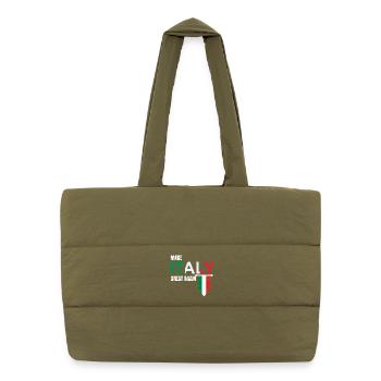 Rendre l’Italie Grande à nouveau - Sac shopping matelassé - safari green - Devant