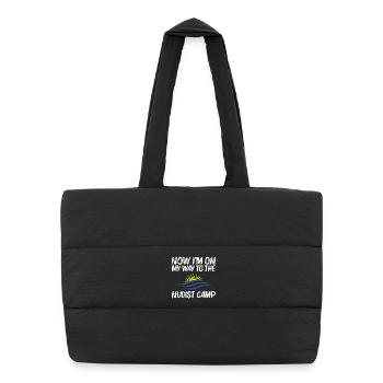 Amant naturiste de la liberté Camp nudiste Amant du nudisme - Sac shopping matelassé - noir - Devant