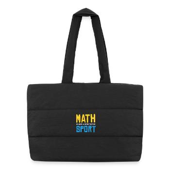 Math is not a sport to watch - Puffer Shopping Bag - black - Front