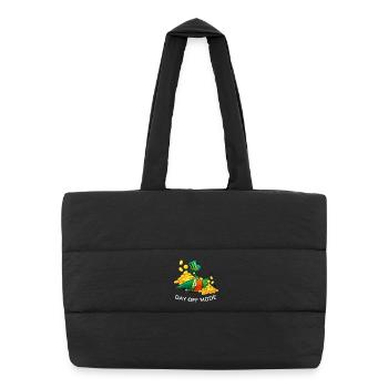 Day Off Mode Leprechaun - Puffer Shopping Bag - black - Front