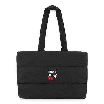 Pas de guerre contre l’Iran - Sac shopping matelassé - noir - Devant