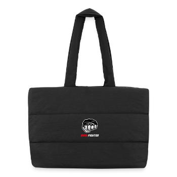 Combat de combat de combattant MMA à la poing - Sac shopping matelassé - noir - Devant