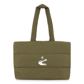 moto, moto sport, moto humour - Sac shopping matelassé - safari green - Devant