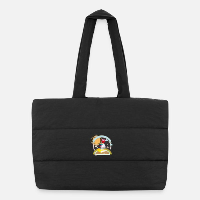 petit rat de bibliothèque assoiffé de connaissance lit un livre Sac shopping matelassé