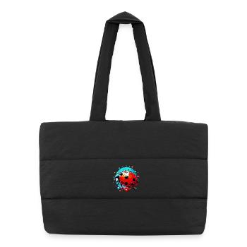 Ladybug - Puffer Shopping Bag - black - Front