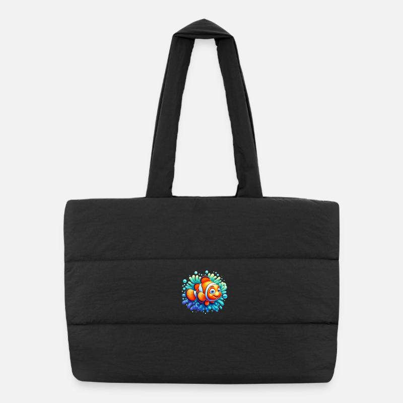 Clownfish Puffer Shopping Bag