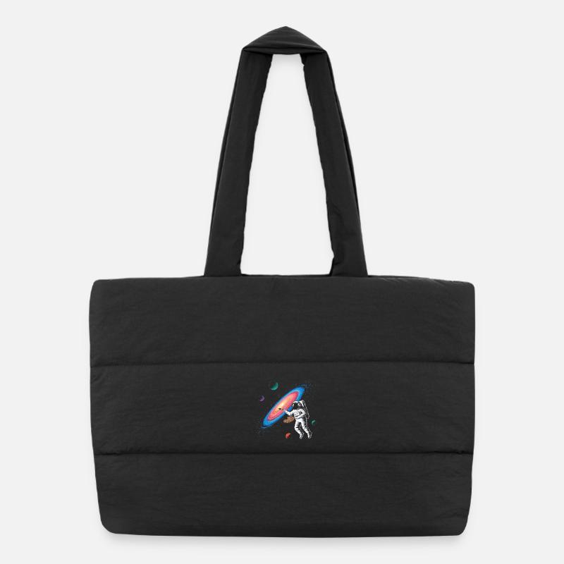 Artiste galactique dans l'espace Sac shopping matelassé