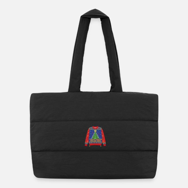 Ici pour le vin chaud Sac shopping matelassé