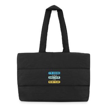 Gender Reveal New Year's Eve New Year New Year - Puffer Shopping Bag - black - Front
