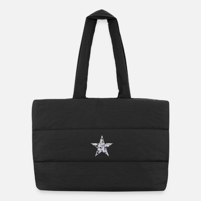 Star Camouflage - With Holes Puffer Shopping Bag