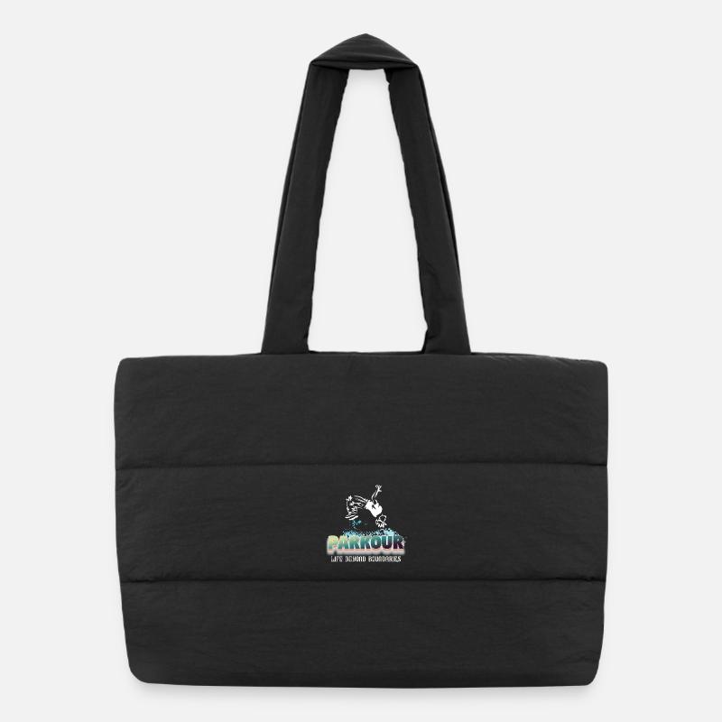 Parkour Life Beyond Boundaries Puffer Shopping Bag